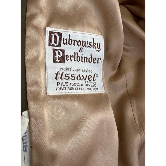 Vintage 70's Womens Faux Fur Teddy Coat Bisque Beige Size Small EUC USA MADE - Picture 11 of 14